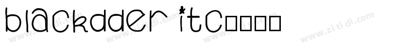 blackdder itc字体转换